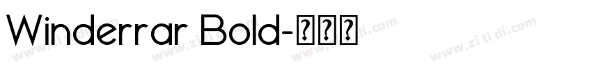 Winderrar Bold字体转换